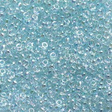 Miyuki rocailles Perlen 11/0 - Glacier blue lined crystal ab 11-269